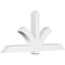 Ekena Millwork Redmond Architectural Grade PVC Gable Bracket, 84"W x 38 1/2"H x 6"D x 6"F, 11/12 Pitch GBP084X39X0606RED00 - alternate 1